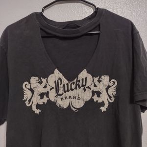 Lucky brand diy cut shirt